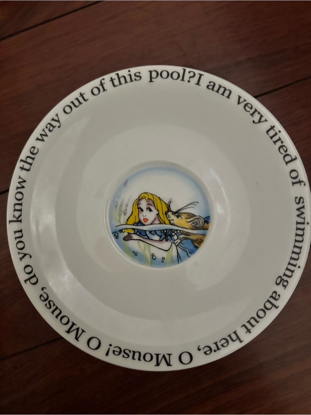 Alice in wonderland mug and mug plate